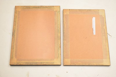 Lot Italian School, circa 1800 - Pair of sepia ink landscapes