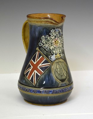 Lot 319 - Boer War Interest - Doulton Lambeth stoneware commemorative jug