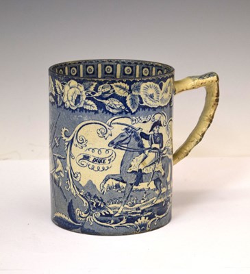 Lot 310 - Documentary printed Pearlware mug