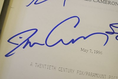 Lot 276 - Titanic (1997) - Autographed movie screenplay