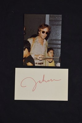 Lot 273 - John Lennon - Beatles (1940-1980) autograph on paper signed in red ink