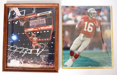 Lot 421 - Autographs - Michael Jordan and Joe Montana