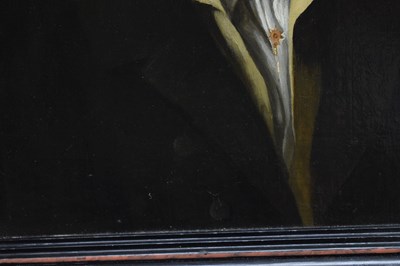 Lot 382 - 19th century French school - Oil on canvas - Bust portrait of a gentleman