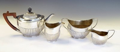 Lot 134 - Four piece silver tea set, 830g gross approx