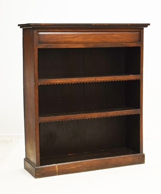 Lot 753 - Victorian mahogany open bookcase