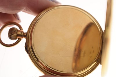 Lot 137 - George V 18ct gold cased pocket watch, J.W. Benson, London