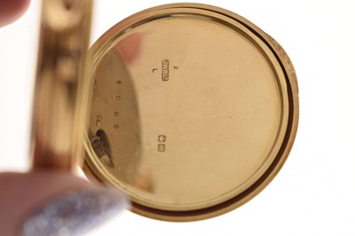 Lot 137 - George V 18ct gold cased pocket watch, J.W. Benson, London