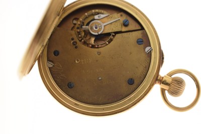 Lot 137 - George V 18ct gold cased pocket watch, J.W. Benson, London