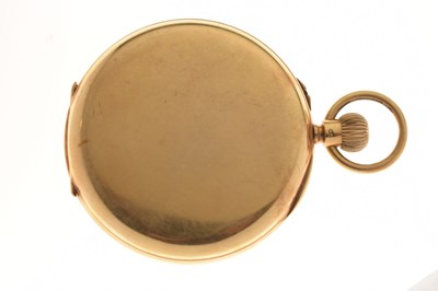 Lot 137 - George V 18ct gold cased pocket watch, J.W. Benson, London