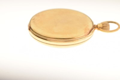 Lot 137 - George V 18ct gold cased pocket watch, J.W. Benson, London