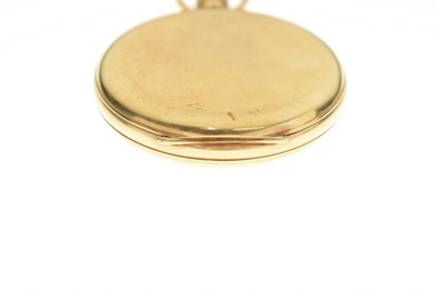 Lot 137 - George V 18ct gold cased pocket watch, J.W. Benson, London