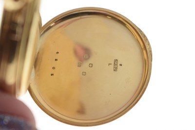Lot 137 - George V 18ct gold cased pocket watch, J.W. Benson, London