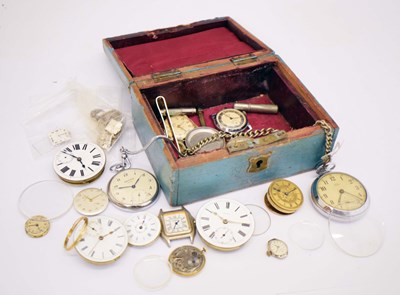 Lot 246 - A Smiths Empire pocket watch with base metal Albert
