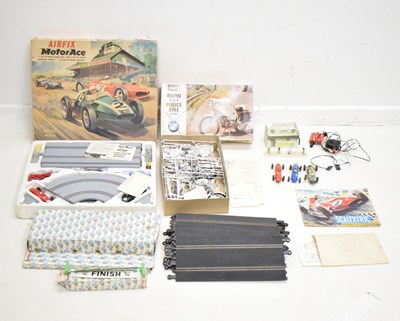 Lot 471 - Airfix MotorAce, Scalextrix track etc., Revell BMW Police Bike, etc