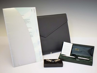 Lot 347 - Concorde Interest - Pair of silver Concorde cufflinks, etc