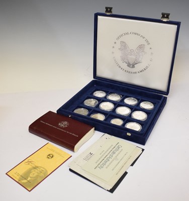 Lot 318 - American - Twelve silver coins from the Official Coins of the U.S.A. series
