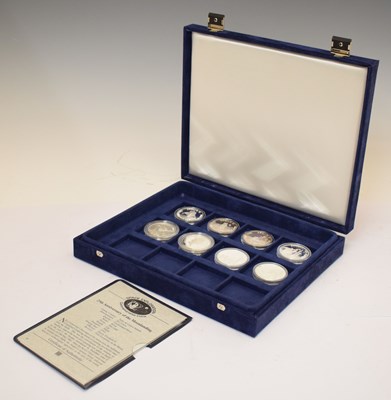 Lot 321 - Eight silver commemorative coins from the Space Exploration series