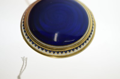 Lot 132 - Early 19th century yellow metal and enamel open face pocket watch, James Upjohn