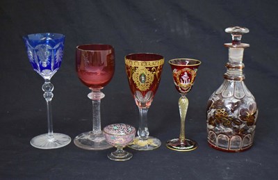 Lot 533 - Group of 19th century and later glassware