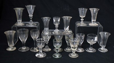 Lot 547 - Collection of late 18th century and later drinking glasses etc