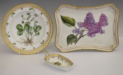 Lot 332 - Royal Copenhagen - 'Flora Danica' porcelain soup plate, etc