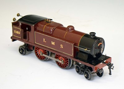 Lot 491 - Hornby - O gauge 4-4-2 No.2 clockwork LMS 2180 locomotive