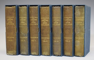 Lot 666 - Sir Nicholas Harris Nicolas (ed.), ‘The Dispatches and Letters of Vice Admiral Lord Viscount Nelson’