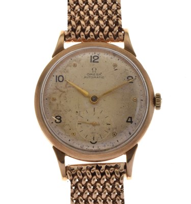 Lot 95 - Omega Gentleman's 9ct gold automatic wristwatch