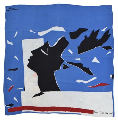 Lot 364 - Yves Saint Laurent 'L'Hiver' silk scarf