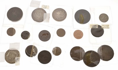 Lot 300 - Collection of GB silver coins, world coins, tokens, etc
