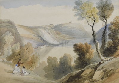 Lot 387 - Attributed to Samuel Jackson RWS (1769–1869) - Watercolour - The Avon Gorge