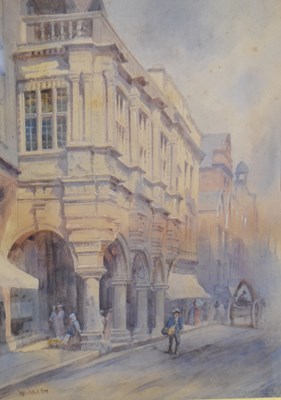 Lot 639 - William Herbert Allen (1863-1943) - Watercolour - 'The Guild Hall, Exeter'