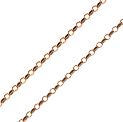 Lot 53 - Unmarked yellow metal belcher-link chain