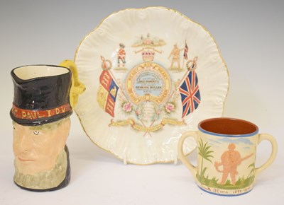 Lot 522 - Boer War Interest - Pottery mug modelled the head of Paul Kruger