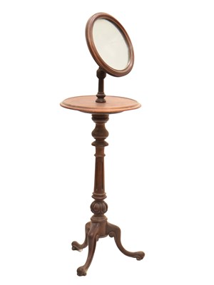 Lot 760 - Victorian mahogany shaving stand