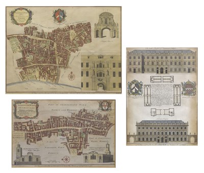 Lot 377 - Benjamin Cole (1695-1766) - Three engravings (Farringdon, Aldersgate, St. Bartholomew's)