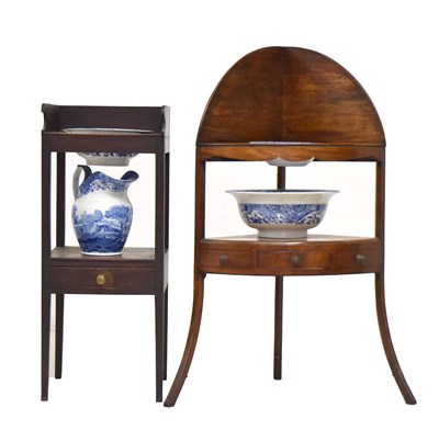 Lot 797 - Two washstands with Copeland Spode's Italian accessories