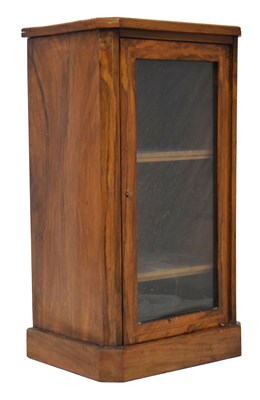 Lot 793 - Late 19th century inlaid walnut side or pier cabinet