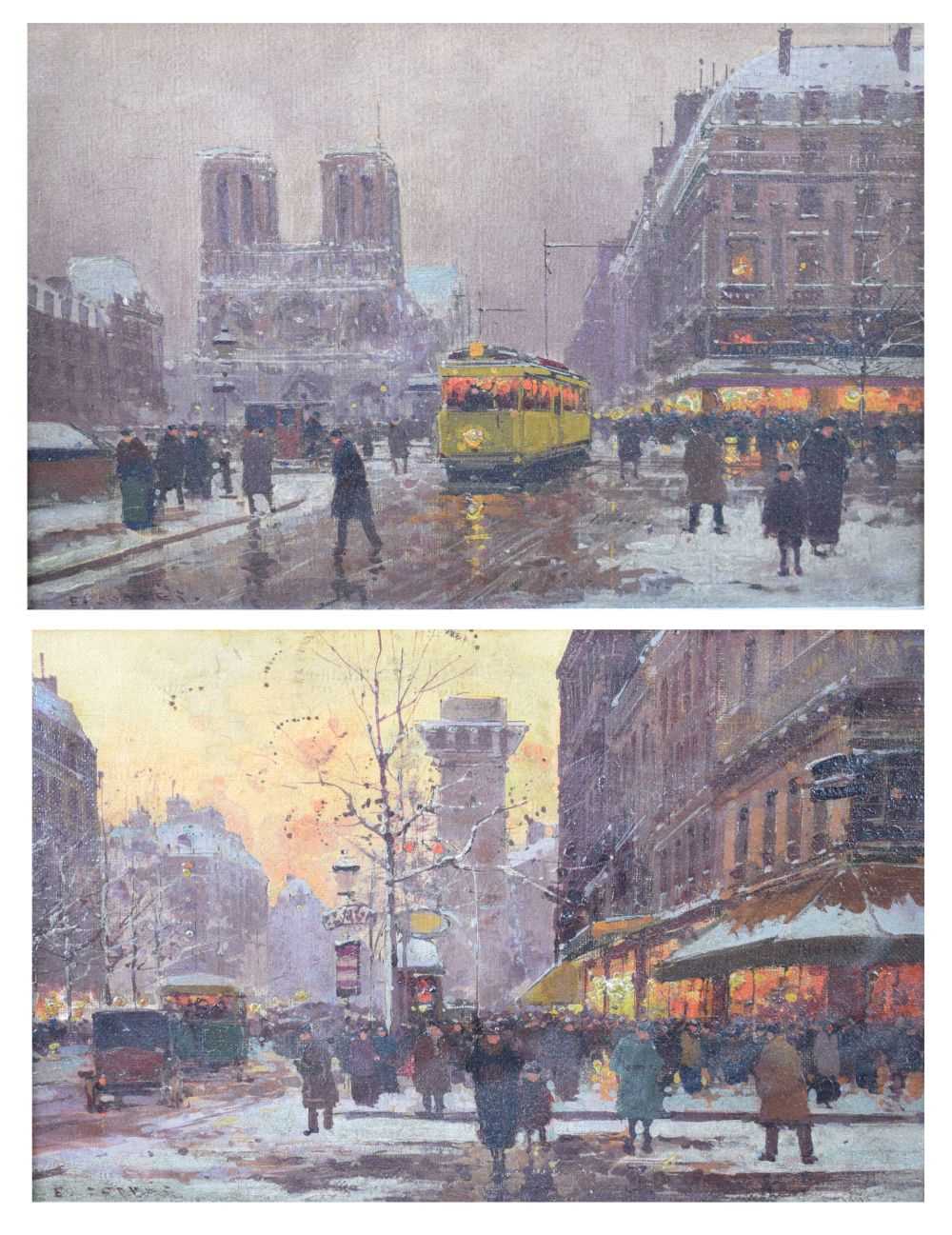 Lot 388 - Cortes, Edouard (French 1882-1969) - Pair of oils on canvas