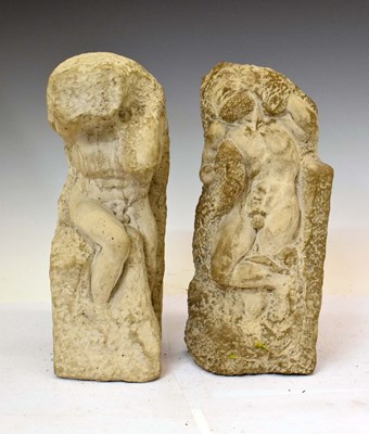 Lot 377 - Pair of reconstituted Classical style bookends or doorstops