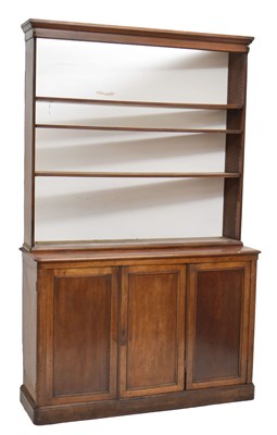 Lot 798 - Victorian mahogany bookcase on cabinet