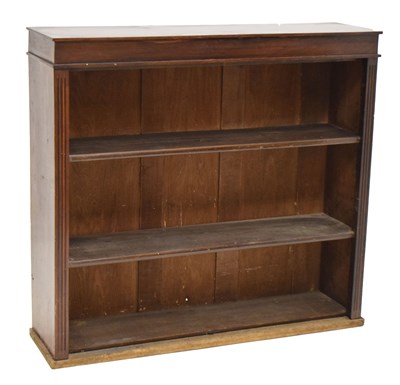 Lot 800 - Victorian mahogany open bookcase