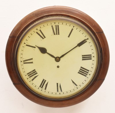 Lot 741 - Mahogany cased single fusee wall timepiece