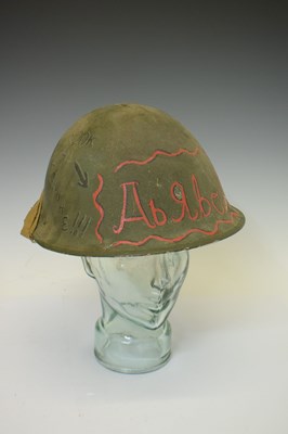 Lot 469 - British MKIII steel helmet