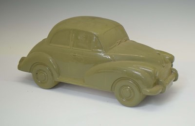 Lot 589 - Eric Wayman (British, b.1950) - Ceramic model of a Morris Minor