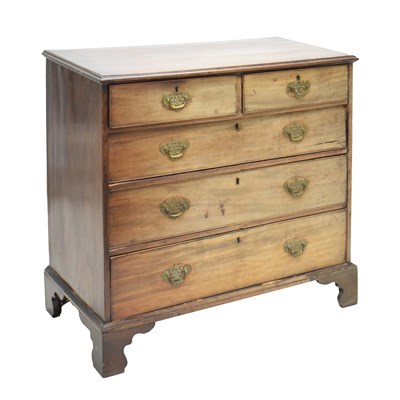 Lot 773 - George III mahogany chest of drawers