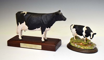 Lot 584 - John Harper for Shebeg Pottery, Isle of Man - Fresian cow