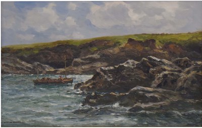 Lot 405 - Arthur Wilde Parsons (1854-1931) - Oil on canvas - Cornish coastal scene