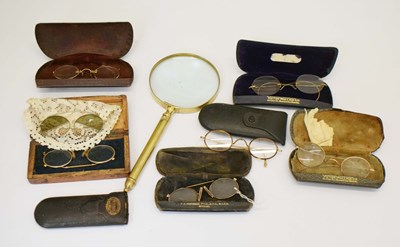 Lot 357 - Collection of spectacles, etc