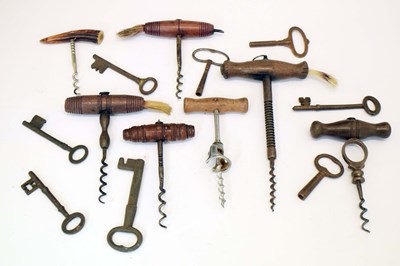 Lot 359 - Collection of vintage corkscrews